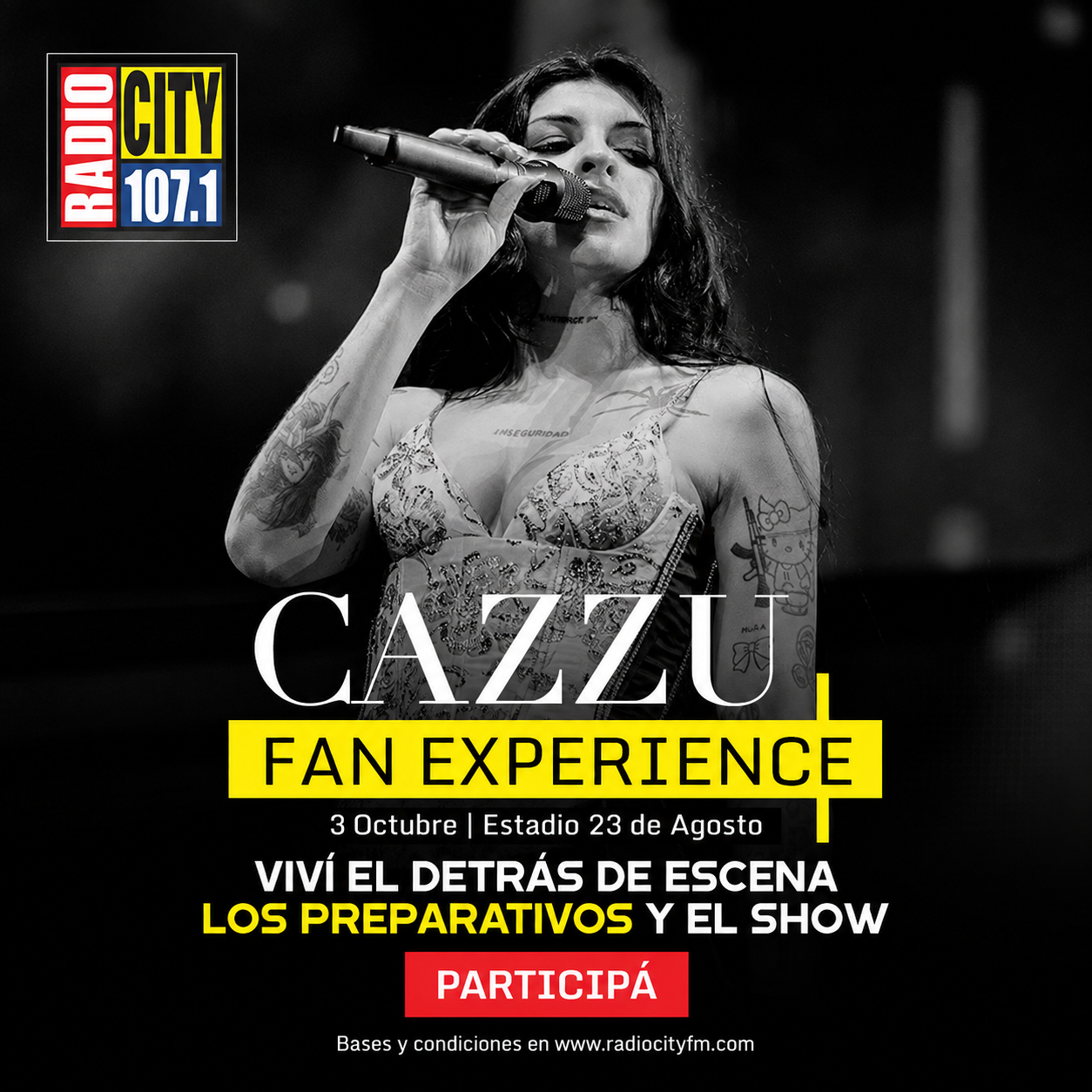 Imagen del sorteo Fan Experience con Cazzu